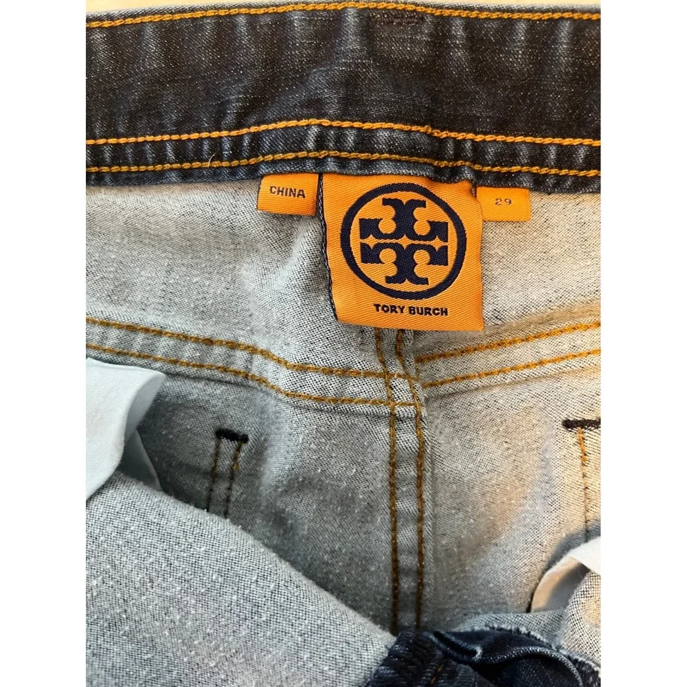 Tory Burch Denim Legging‎ Jeans Dark Wash Size 29